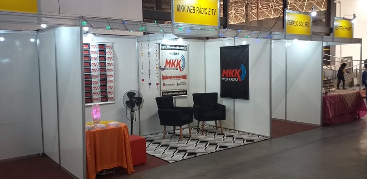Estande MkkWeb Rádio e TV